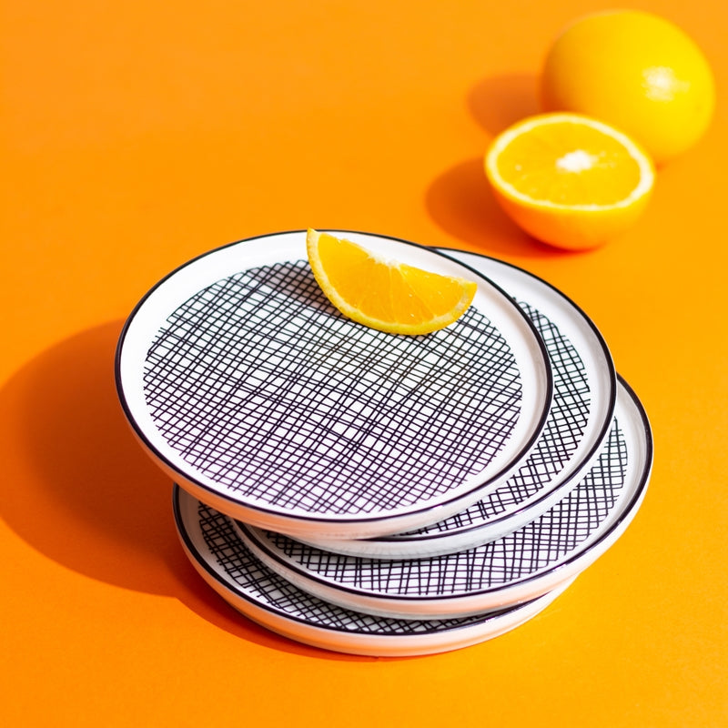 Minimal Seamless 6 Inch Snack Plate (Set of 4) Snack Plate June Trading