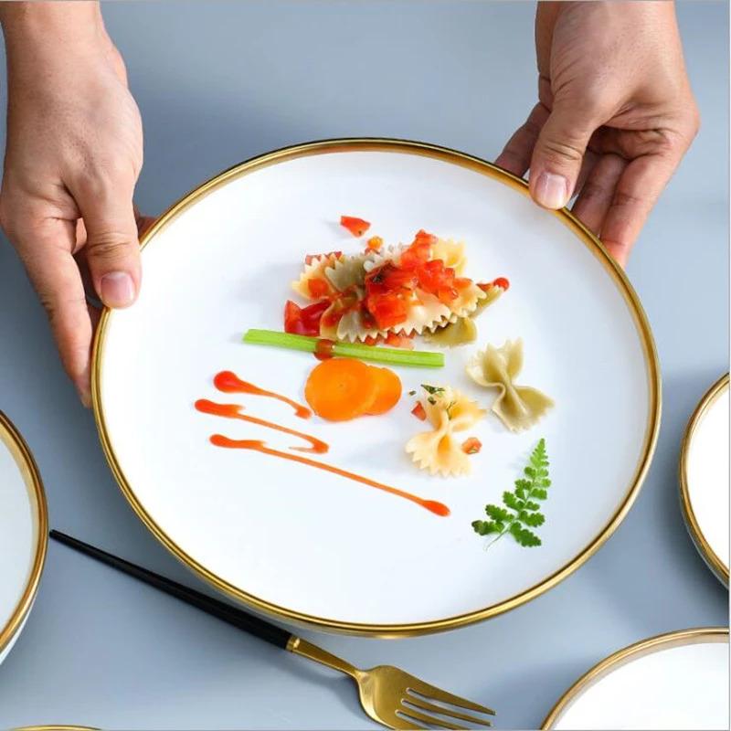 Ivory Gold Rimmed Starter Plate Starter Plates June Trading Starter Plate