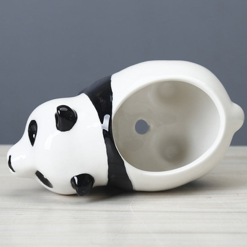 Panda Ceramic Pot For Plants Planters June Trading