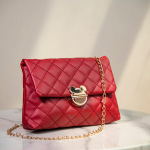 Mickey Embellished Sling Bag Women Sling Bag June Trading Flaming Red