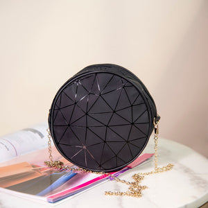 Round Geometric Sling Bag June Trading Ebony Black