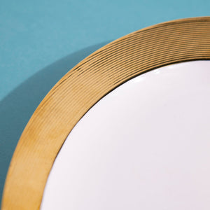 Aurulent Edge Abstract Oval Serving Plate Serving Tray June Trading