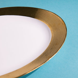 Aurulent Edge Abstract Oval Serving Plate Serving Tray June Trading