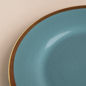 Aurulent Tones of Ocean Dinner Plate Dinner Plates June Trading