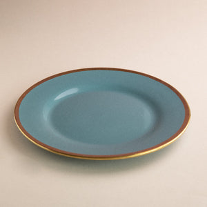 Aurulent Tones of Ocean Dinner Plate Dinner Plates June Trading