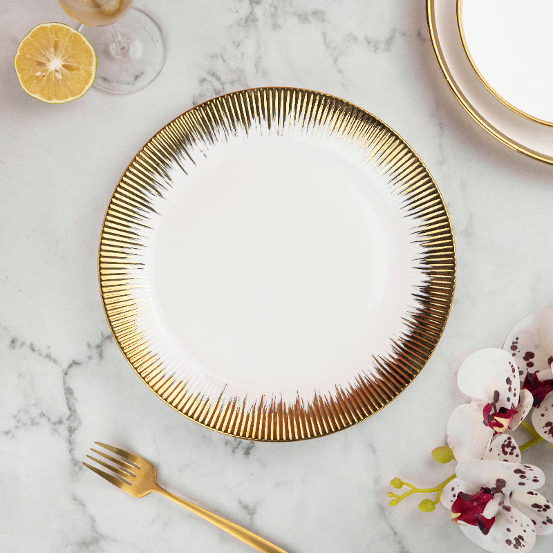 Aurulent & Crinkle Edge Dinner Plate Dinner Plates June Trading