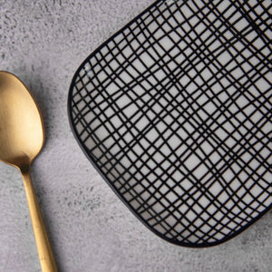 Seamless Pattern Rectangle 5.5 Inch Snack Plate (Set of 4) Snack Plate June Trading