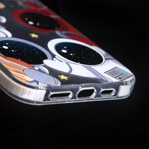 Astronaut Polaroid Anti-Shock Clear iPhone Cover Mobile Phone Cases June Trading