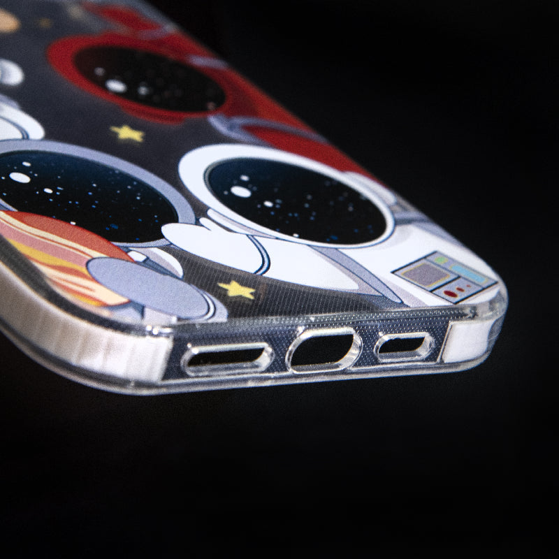 Astronaut Photo-Reel Anti-Shock Clear iPhone Cover Mobile Phone Cases June Trading