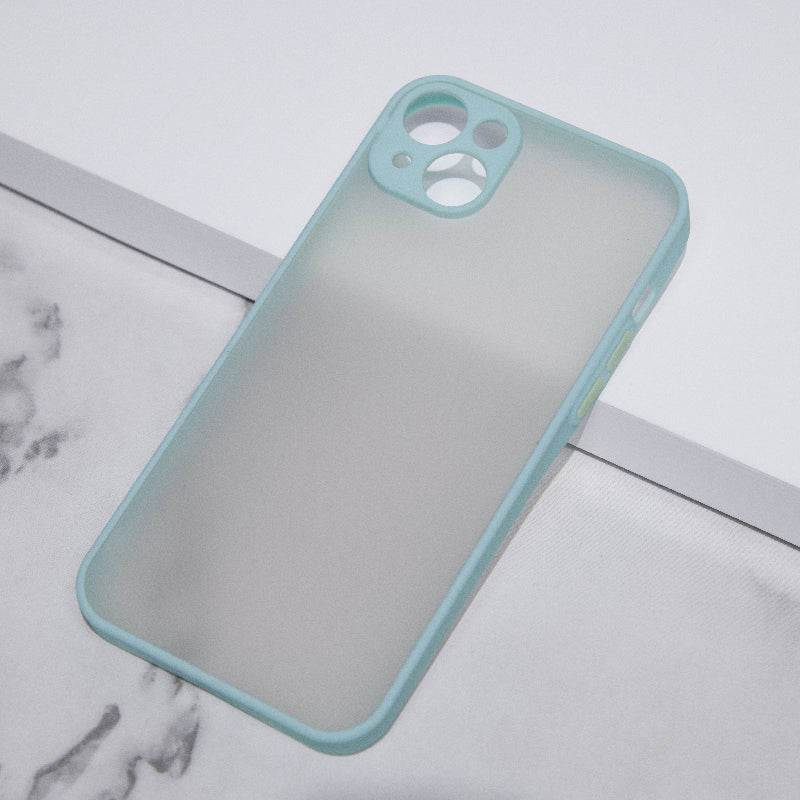 Acrylic Edge With Frosted Back Apple iPhone 14 Plus Cover Mobile Phone Cases June Trading Ice Blue