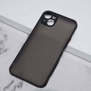 Acrylic Edge With Frosted Back Apple iPhone 14 Plus Cover Mobile Phone Cases June Trading Onyx Black