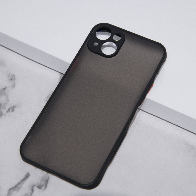Acrylic Edge With Frosted Back Apple iPhone 14 Plus Cover Mobile Phone Cases June Trading Onyx Black