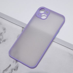 Acrylic Edge With Frosted Back Apple iPhone 14 Plus Cover Mobile Phone Cases June Trading Lapis Lilac