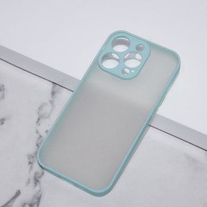 Acrylic Edge With Frosted Back Apple iPhone 14 Pro Max Cover Mobile Phone Cases June Trading Powder Blue
