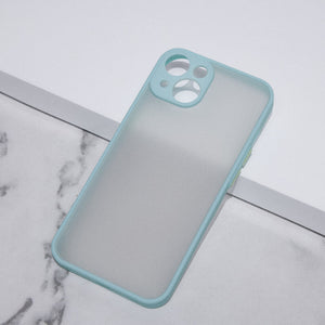 Acrylic Edge With Frosted Back Apple iPhone 14 Cover Mobile Phone Cases June Trading Ice Blue