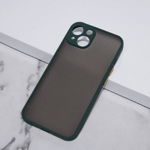 Acrylic Edge With Frosted Back Apple iPhone 14 Cover Mobile Phone Cases June Trading Hunter Green