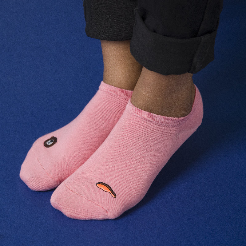 Cute Bear Pink Socks Women Sock ERL