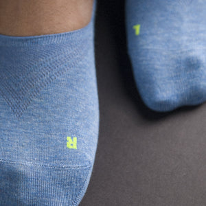 Iceberg Blue Solid Socks Men Sock ERL