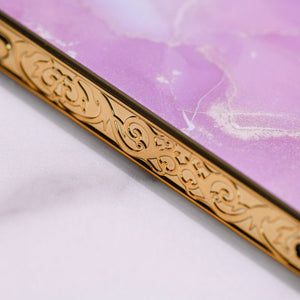 Marble Pattern Rose Gold Edge iPhone 13 Pro Max Case iPhone 13 Pro Max June Trading