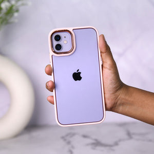 Apple iPhone 13 Acrylic Edge Metallic Transparent Case iPhone 13 June Trading