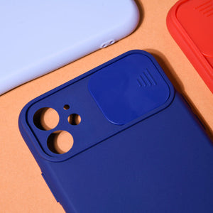 Solid Colour Silicon Case With Camera Slider For Apple iPhone 11 iPhone 11 June Trading