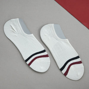 Powder White Classy Stripe Socks Men Sock ERL