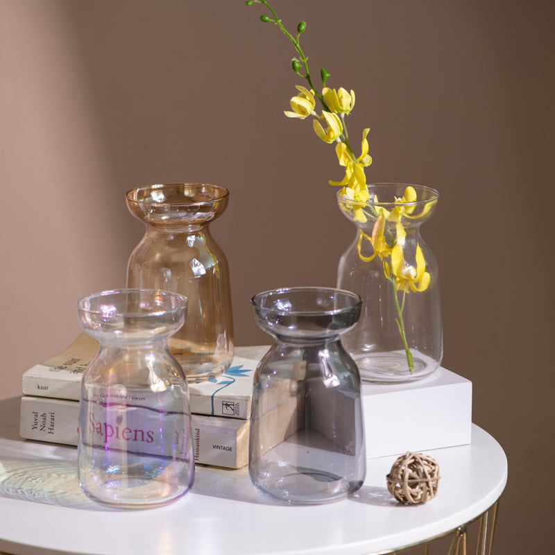 Timeless Prismatic Glass Vase Vases June Trading