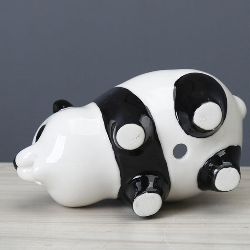 Panda Ceramic Pot For Plants Planters June Trading