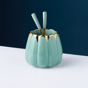 Empyrean Cutlery Stand With Spoon-Fork Set Cutlery Stand June Trading Fern Green