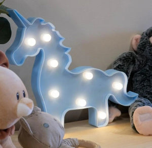 Unicorn - Marquee Light Marquee Lights June Trading Sky Blue