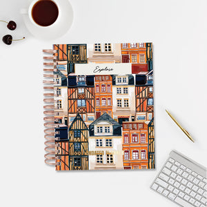 Undated Yearly Planner - Explore (2023 Collection) + Ultimate Sticker Book Undated Planners June Trading