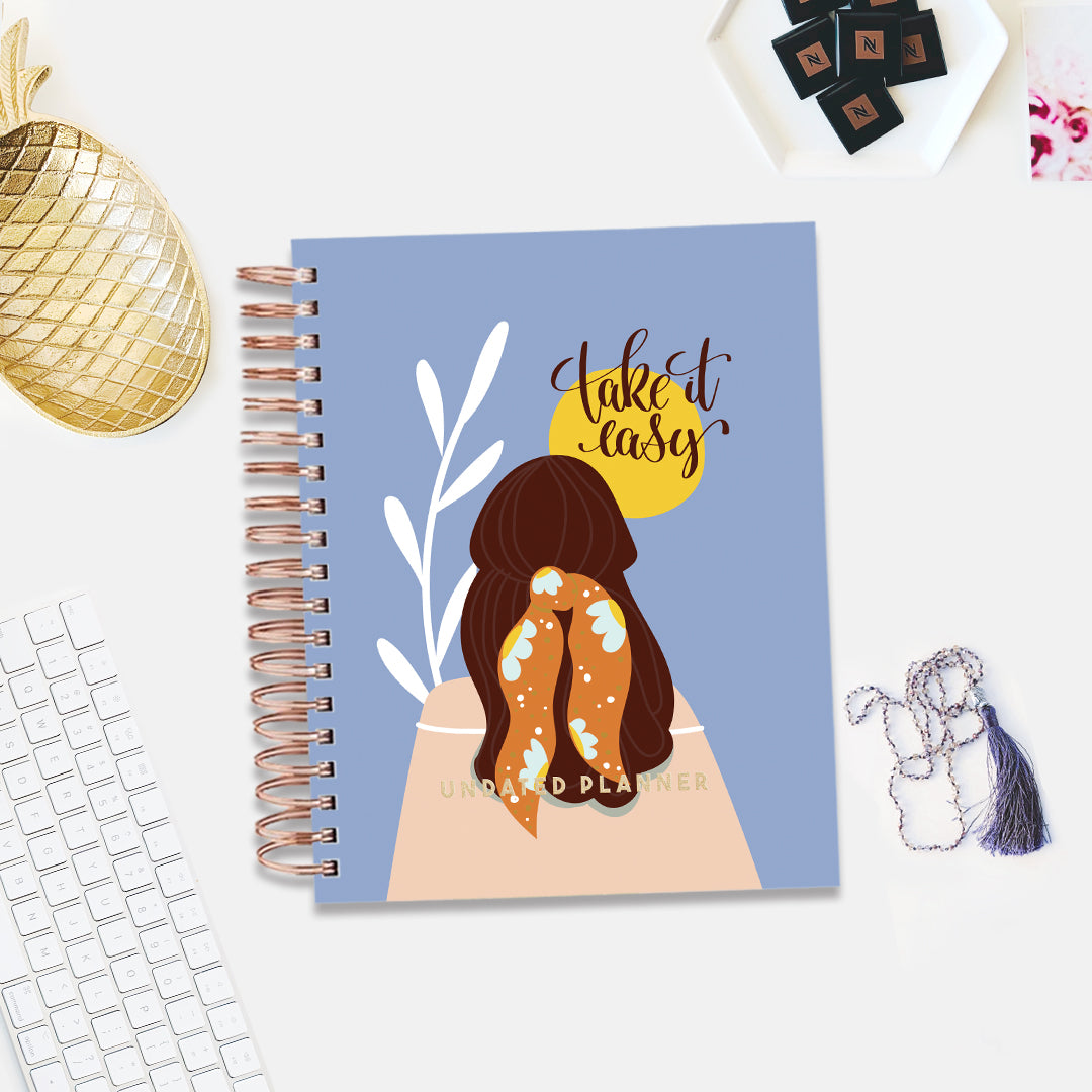 Undated Yearly Planner - Take It Easy