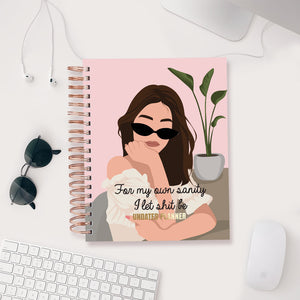 Undated Yearly Planner - Let Sh*t Be (2023 Collection) + Ultimate Sticker Book Undated Planners June Trading