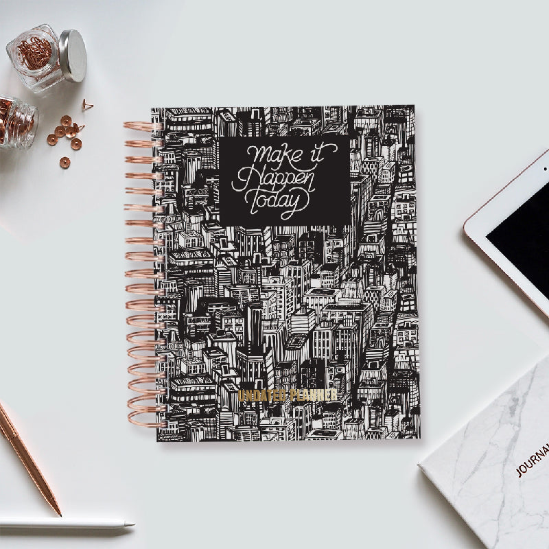 Undated Yearly Planner - Make It Happen Today Undated Planners June Trading