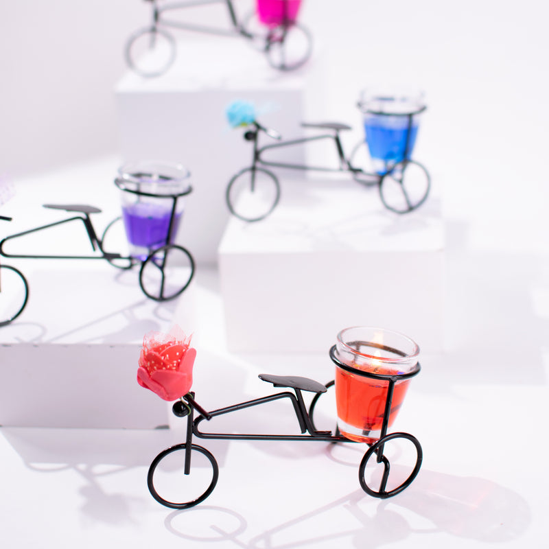 Bicycle Jelly Candle Stand Candles June Trading