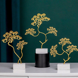 Decorative Pine Leaf Sculpture Artifacts June Trading