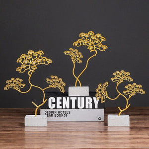 Decorative Pine Leaf Sculpture Artifacts June Trading