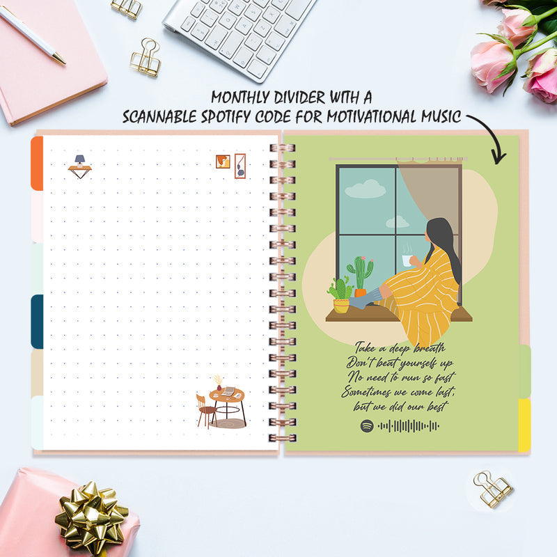 Undated Yearly Planner - Building My Empire Undated Planners June Trading