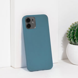 iPhone 12 Premium Ultra-Light Silicone Cover Mobile Phone Cases June Trading Azure Blue