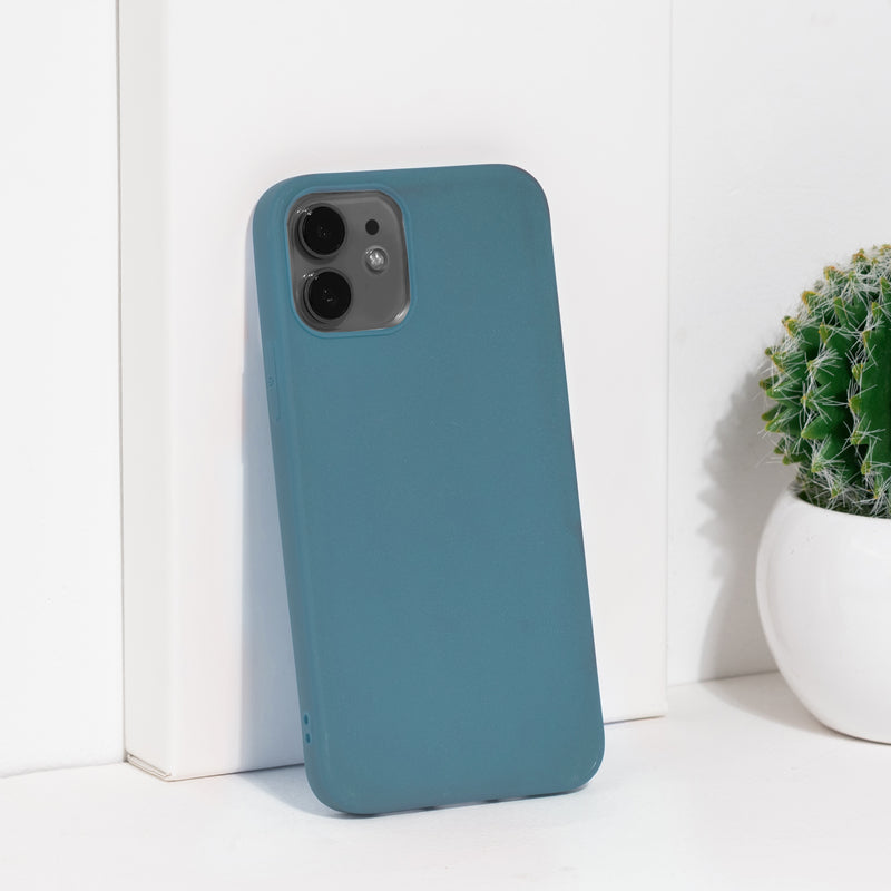 iPhone 12 Premium Ultra-Light Silicone Cover Mobile Phone Cases June Trading Azure Blue