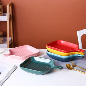 Colourful Grill Serving Plate Serving Plates June Trading