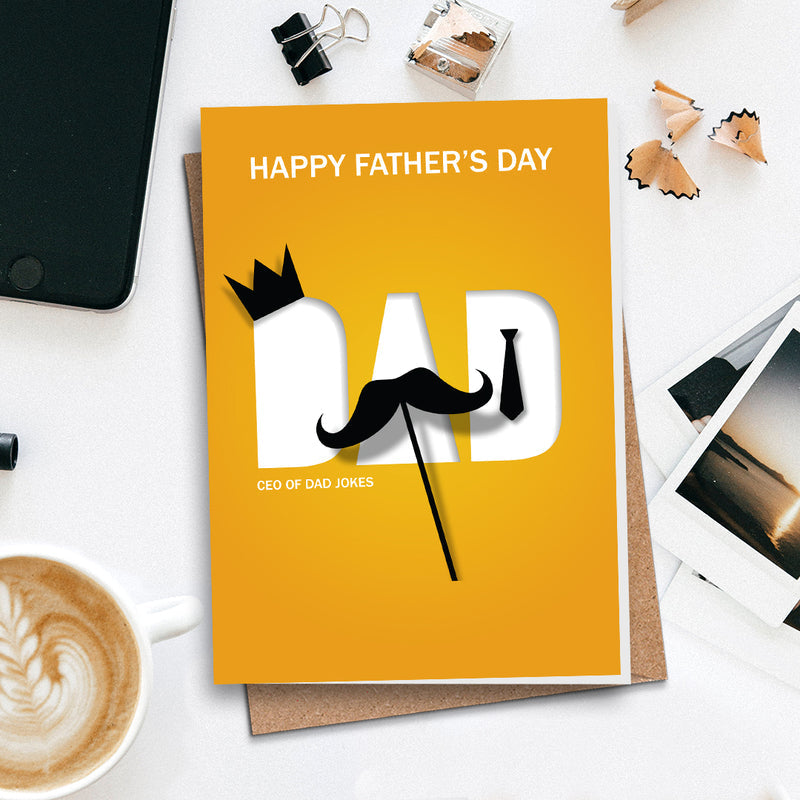 CEO of Dad Jokes - Fathers Day Greeting Cards Greeting Card June Trading