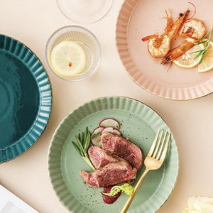 Pastel Ceramic Appetizer/Dessert Plates Snack Plate June Trading