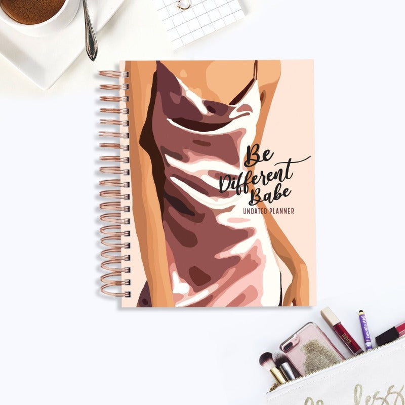 Undated Yearly Planner - Be Different Babe Undated Planners June Trading
