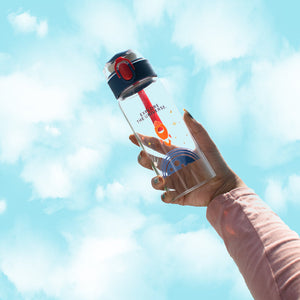 Into the Universe One-Click Lock Transparent Glass Water Bottle Bottles June Trading