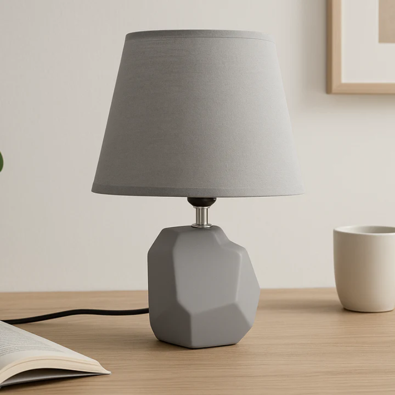 Modern Geometric Ceramic Table Lamp
