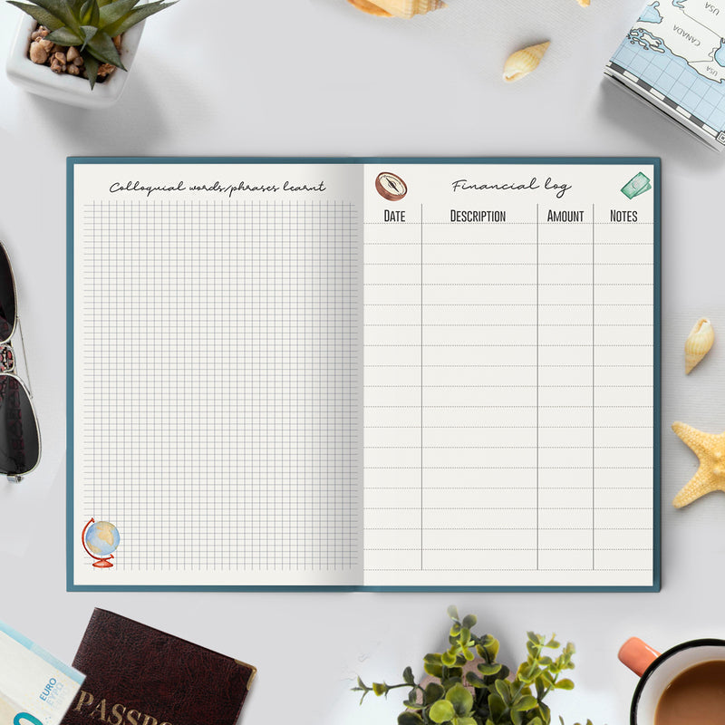 Explore Dream Discover - Travel Journal for Short Journey (15 Days) Travel Journals June Trading