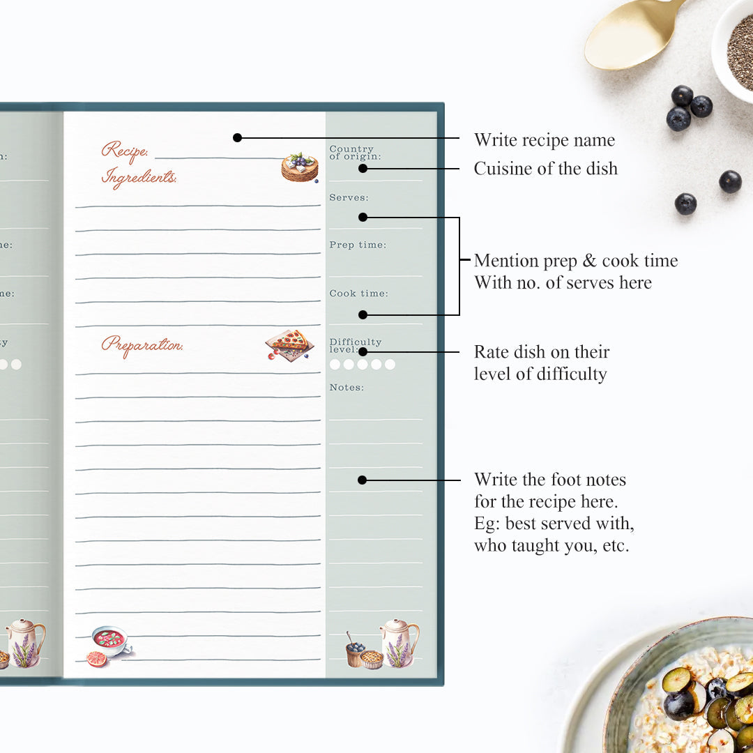 Good Food, Good Mood - Recipe Journal Recipe Journals The June Shop