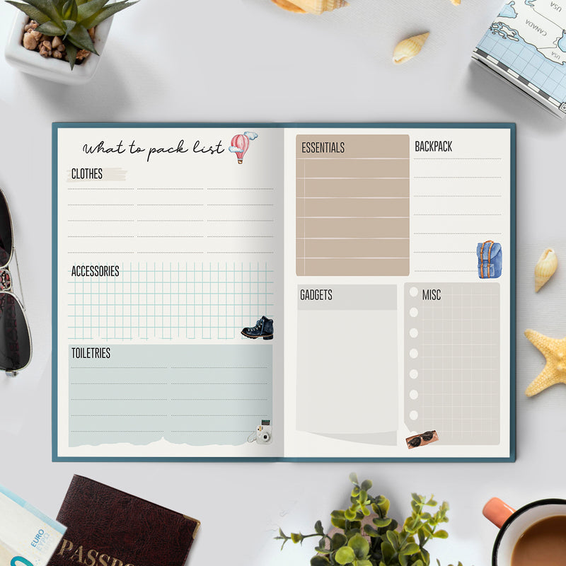 Explore Dream Discover - Travel Journal for Short Journey (15 Days) Travel Journals June Trading