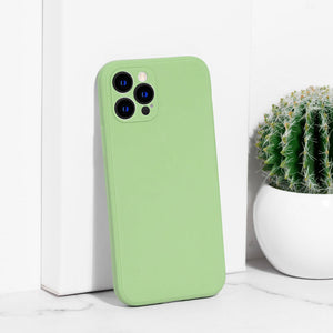 Apple iPhone 12 Pro Liquid Silicone Premium Protective Case iPhone 12 & 12 Pro June Trading Sage Green